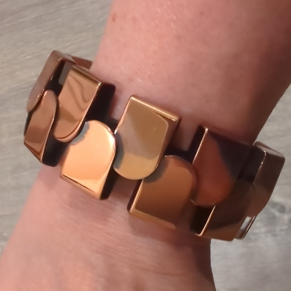 Vintage *Rare* Renoir Entr'acte Design Copper Cuff - Picture 7 of 12